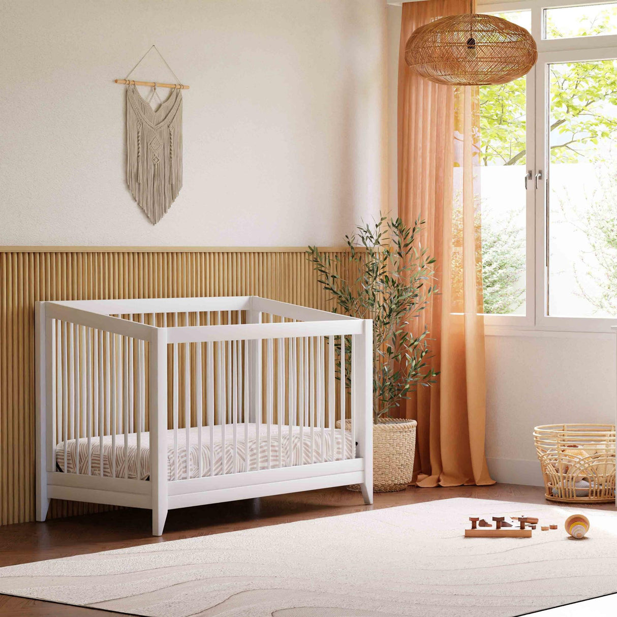 Babyletto Sprout 4-in-1 Convertible Crib with Toddler Bed Conversion Kit