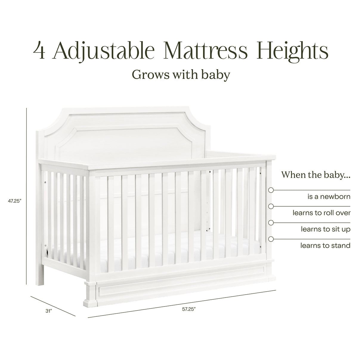 Namesake Emma Regency 4-in-1 Convertible Crib