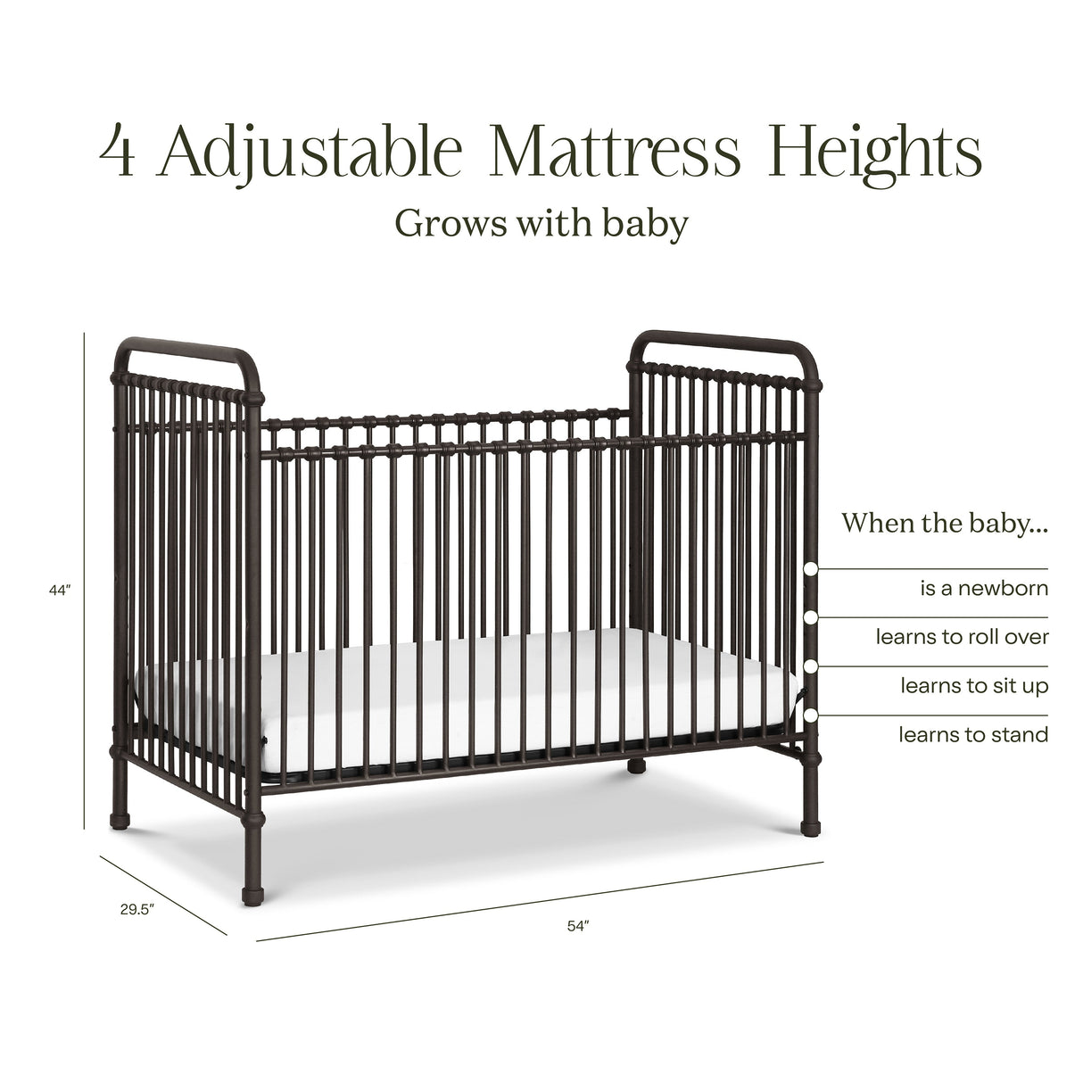 Namesake Abigail 3-in-1 Convertible Crib