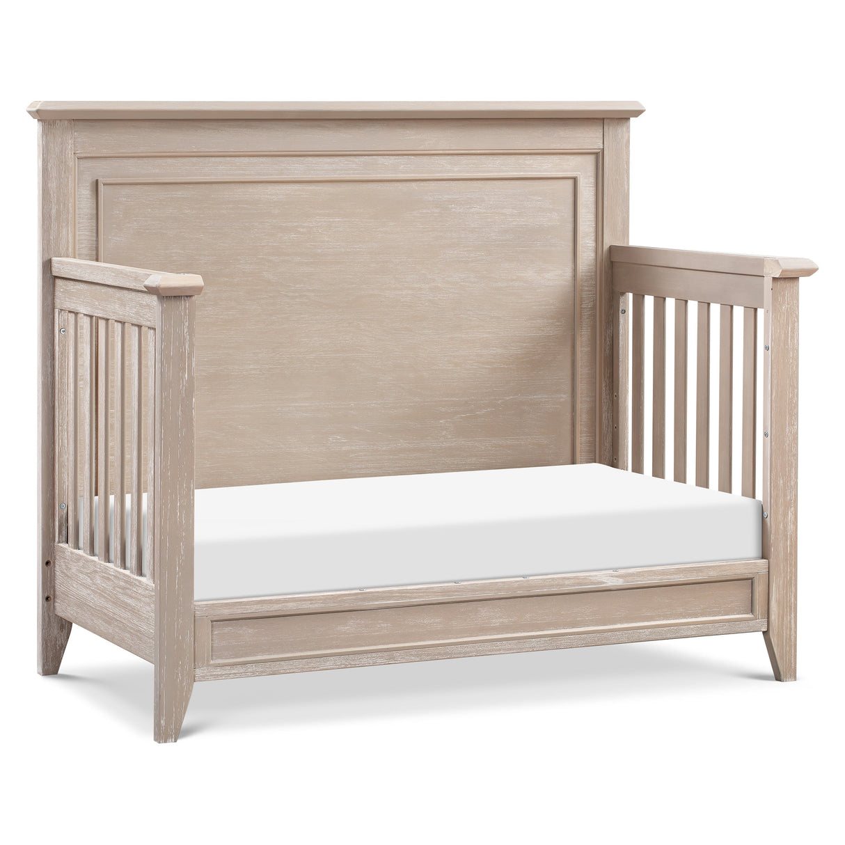 Monogram by Namesake Beckett Rustic 4-in-1 Convertible Flat Top Crib