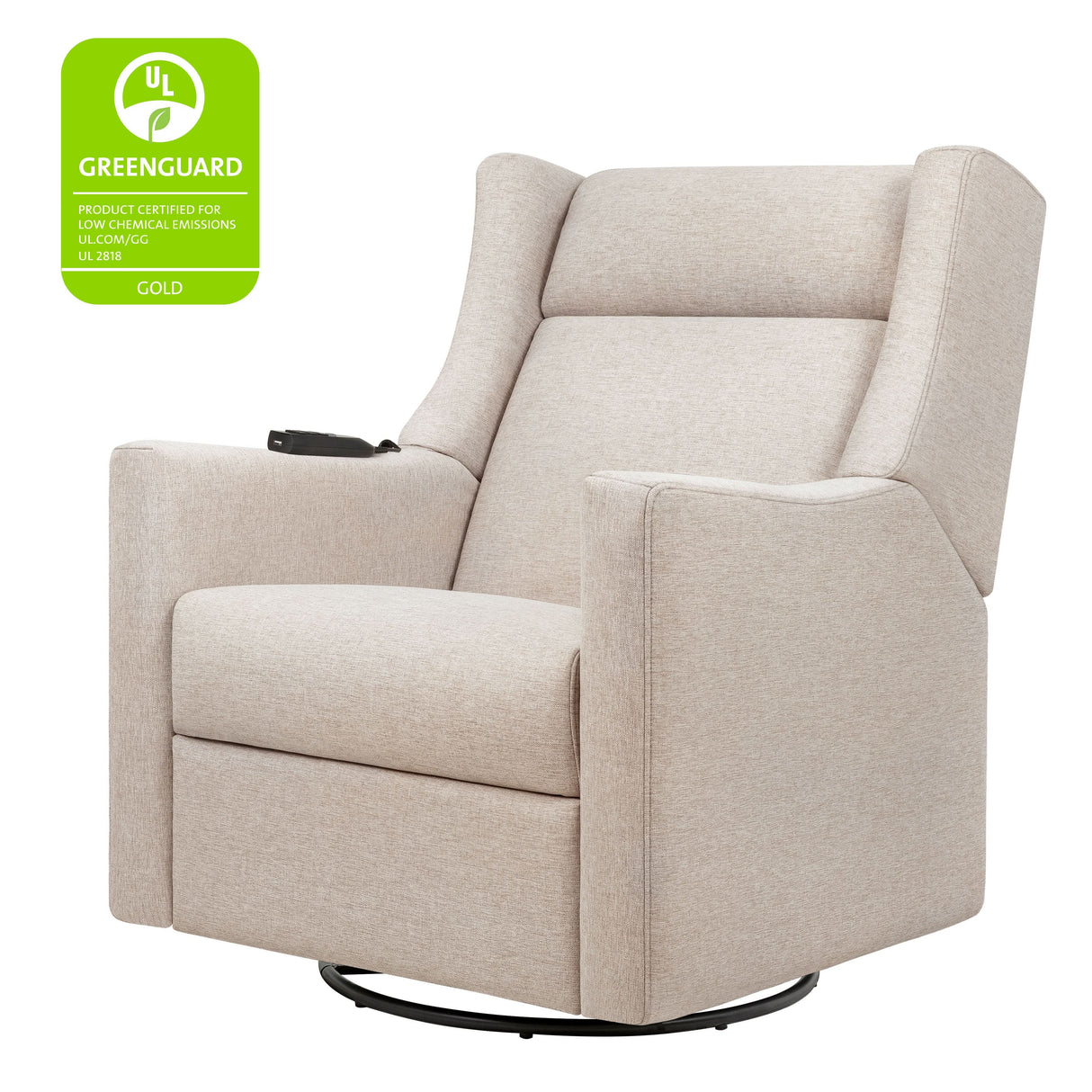 Babyletto Kiwi Deluxe Power Recliner & Swivel Glider with Heat and Massage