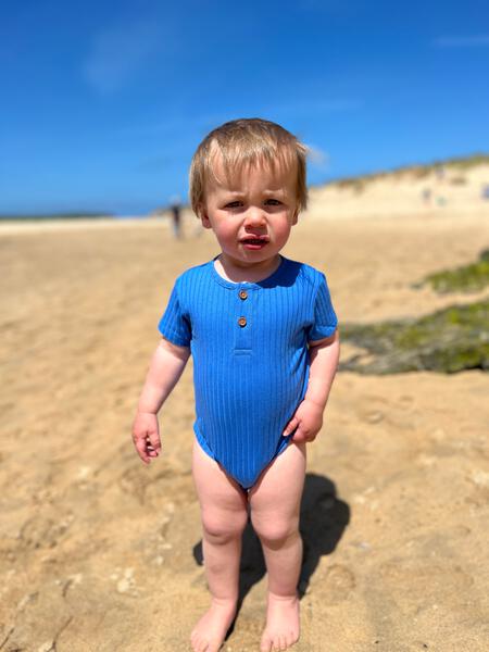 Jibe Rib Jersey Onesie by Me & Henry