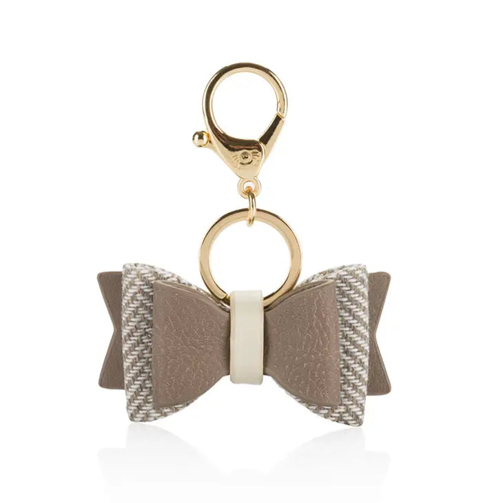 Vanilla Latte Boss Bow™ Keychain Charm by Itzy Ritzy