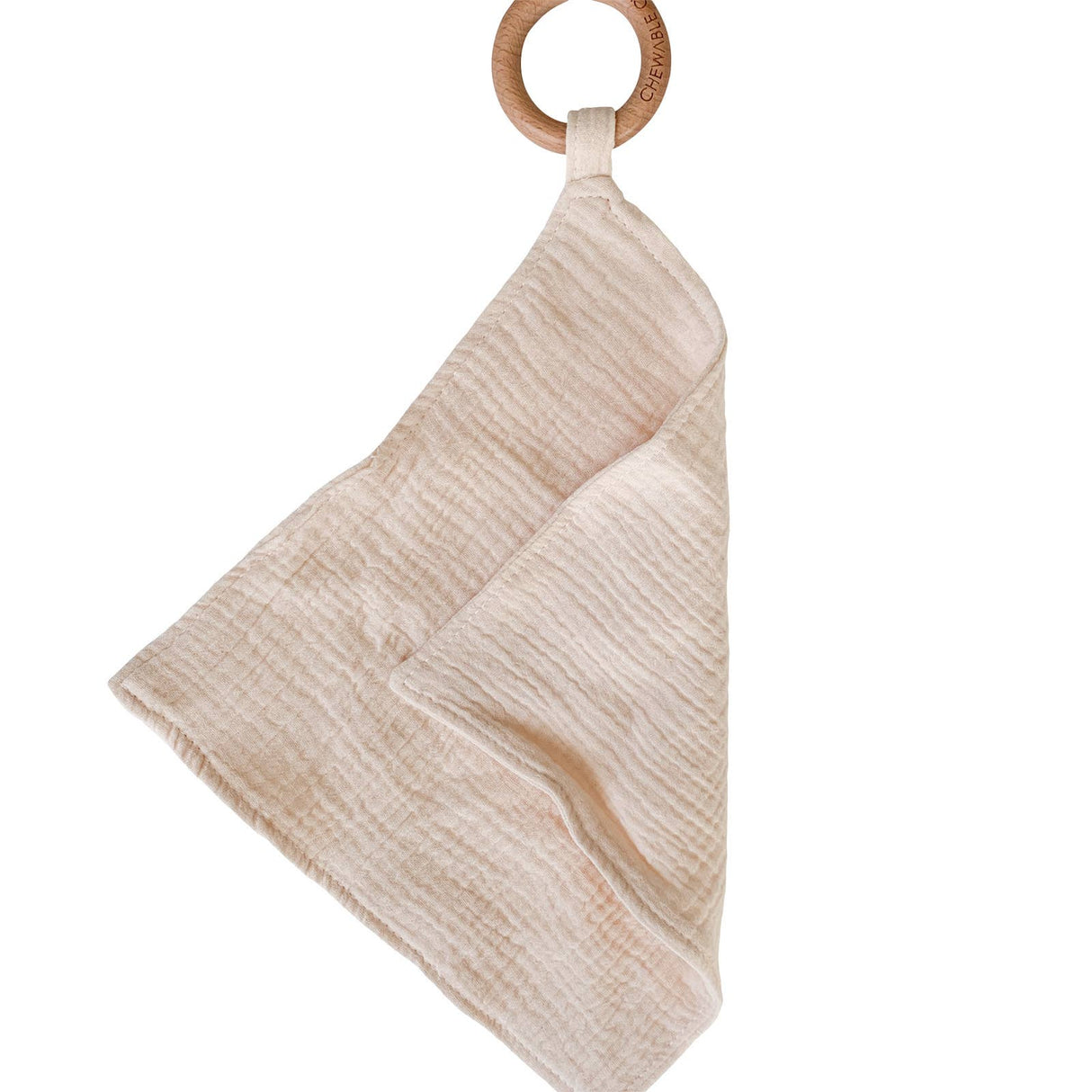Muslin Teething Ring in Cloud by Chewable Charm