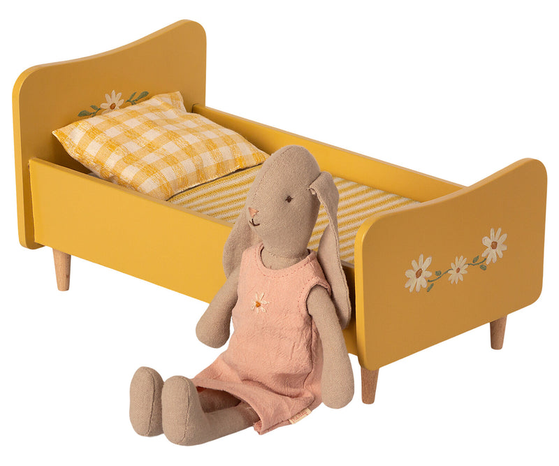 Mini Wooden Bed in Yellow by Maileg