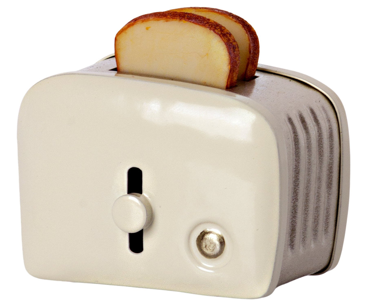 Miniature Toaster & Bread, Off-white by Maileg