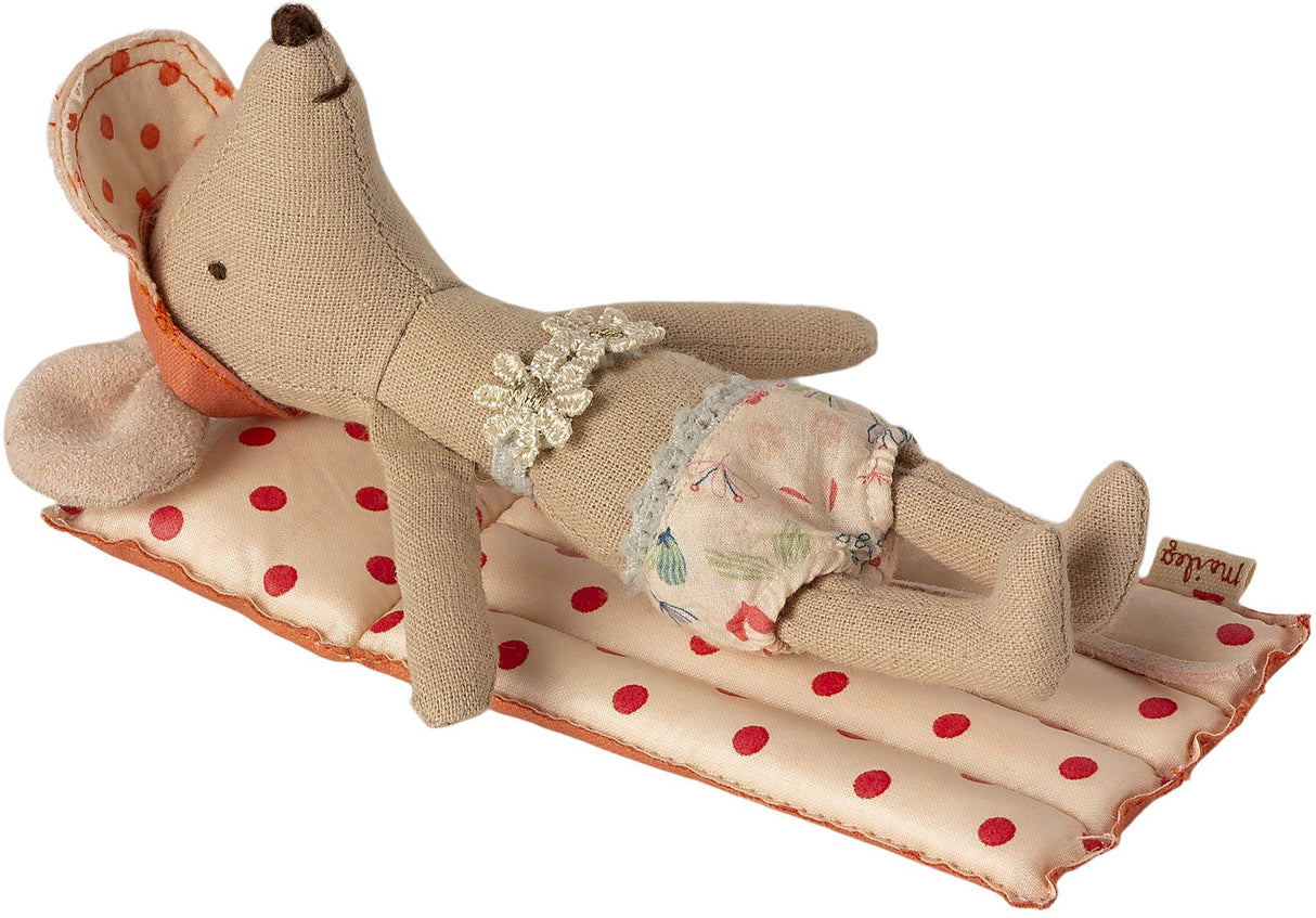 Air Mattress for Mouse in Red Dot by Maileg