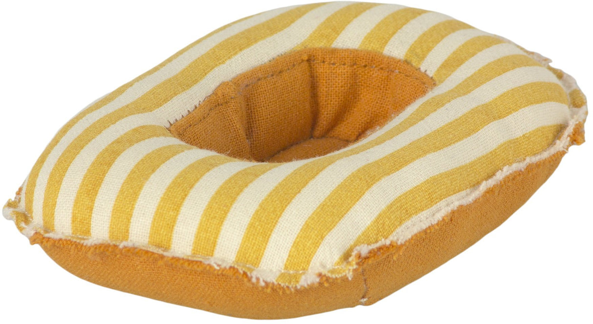 Rubber Boat for Small Mouse in Yellow Stripe by Maileg