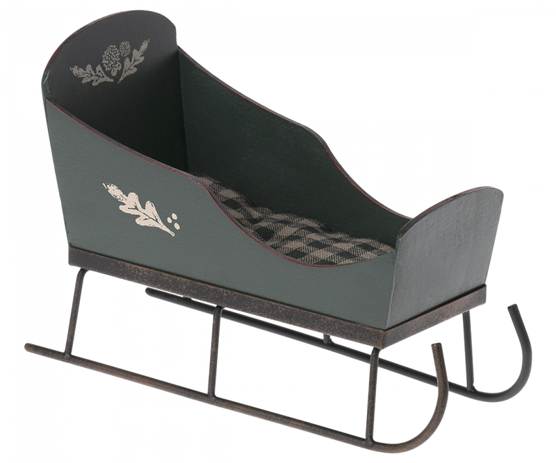 Mini Sleigh in Green by Maileg