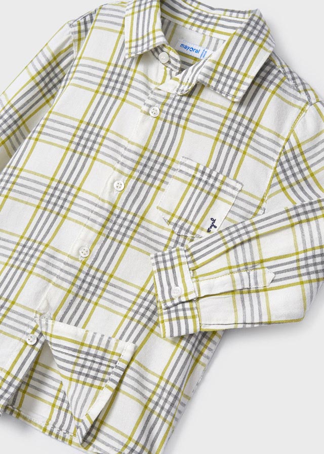 Long Sleeve Checked Shirt by Mayoral