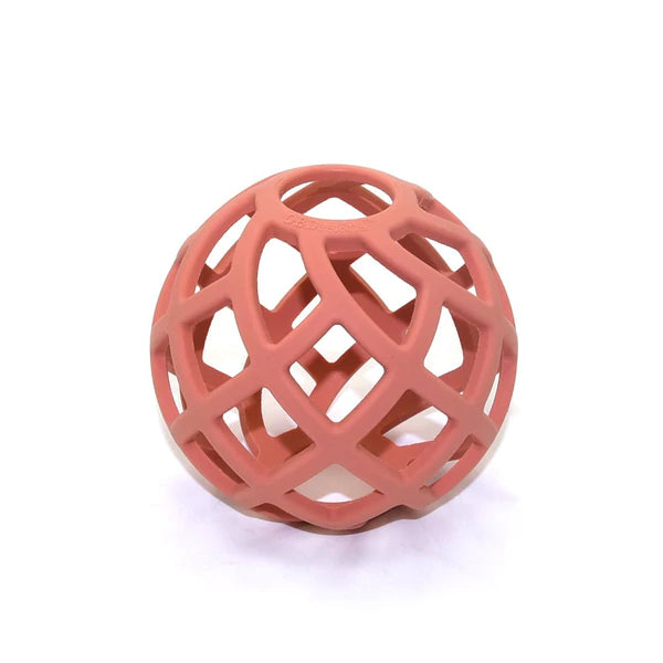 O.B Designs - Silicone Teether Ball - Blush