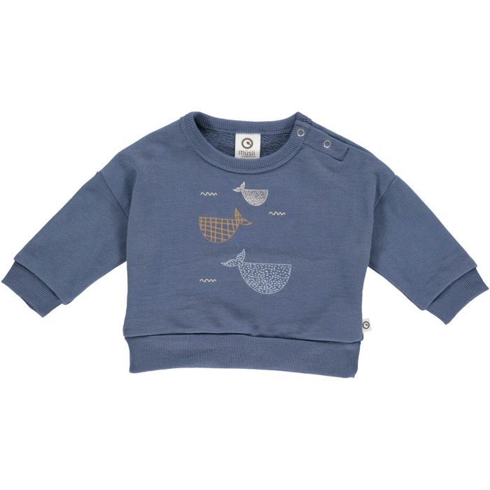 Sweatshirt in Whales by Müsli