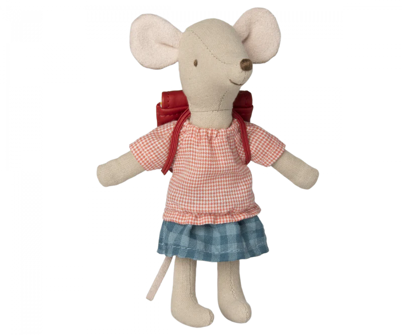 Tricycle Mouse Big Sister - Red by Maileg