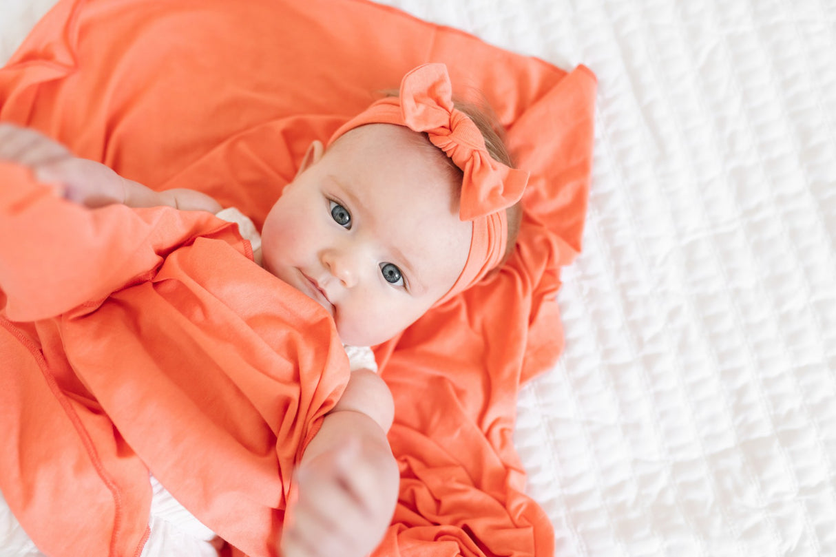 Knit Swaddle Blanket in Stella by Copper Pearl