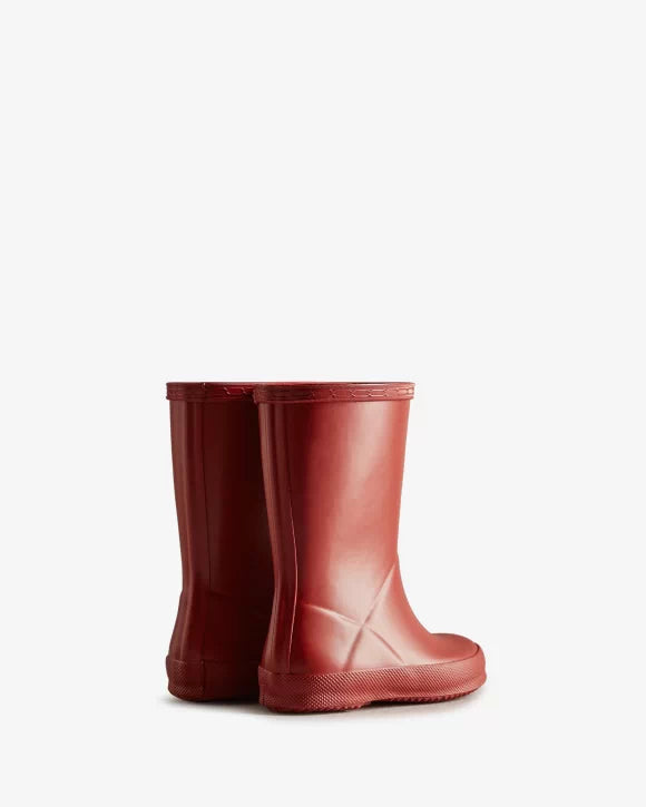 Original Kids First Rain Boots in Military Red by Hunter Boots