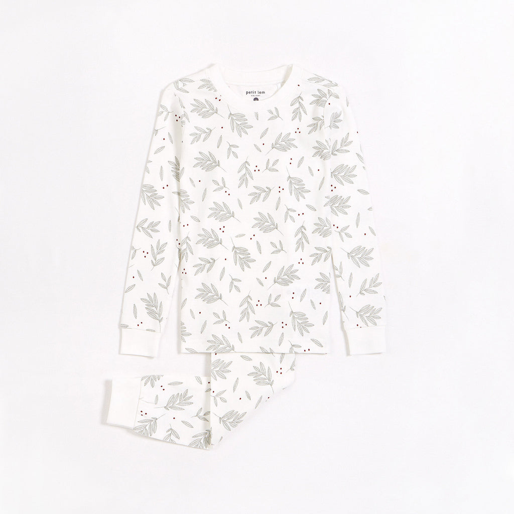 Laurel Leaves PJ Set by Petit Lem