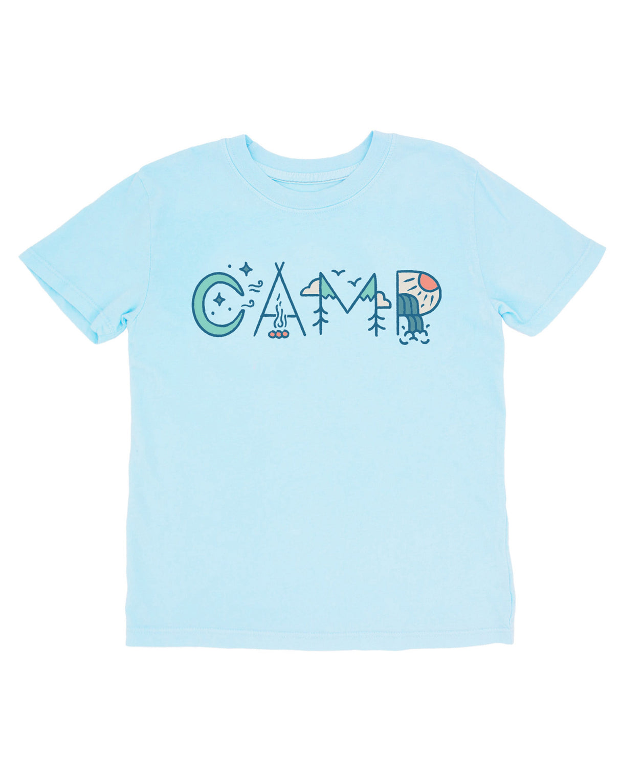 Camp Vintage Tee in Crystal Blue by Feather 4 Arrow