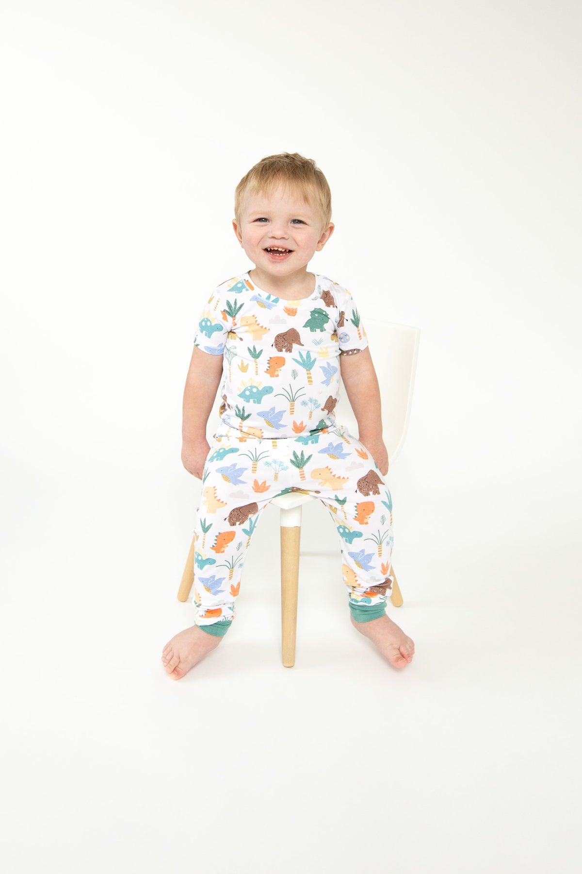 Short Sleeve Loungewear Set in County Fair Winner Trucks by Angel Dear