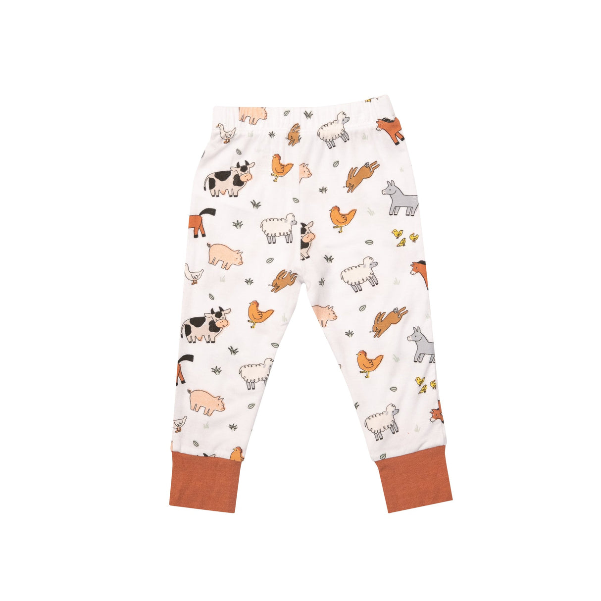 Short Sleeve Loungewear Set in Farmyard Babies by Angel Dear