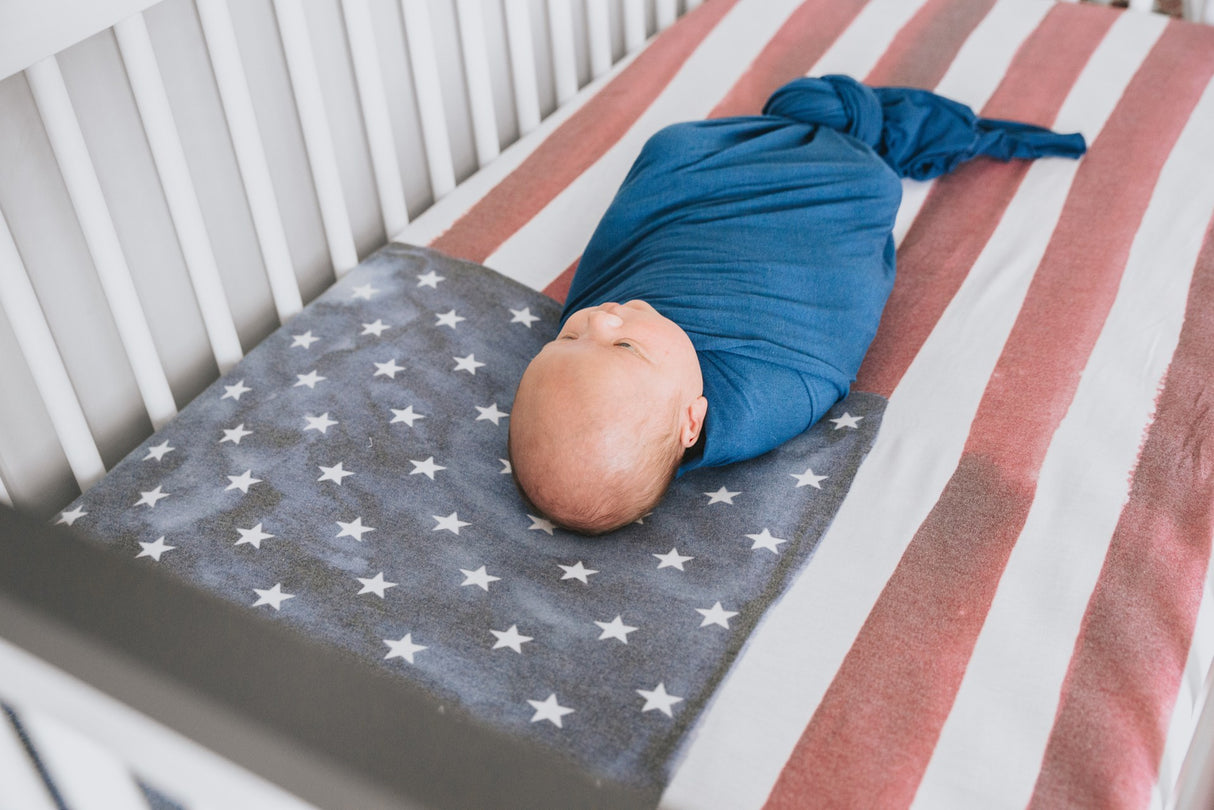 Premium Crib Sheet in Patriot by Copper Pearl