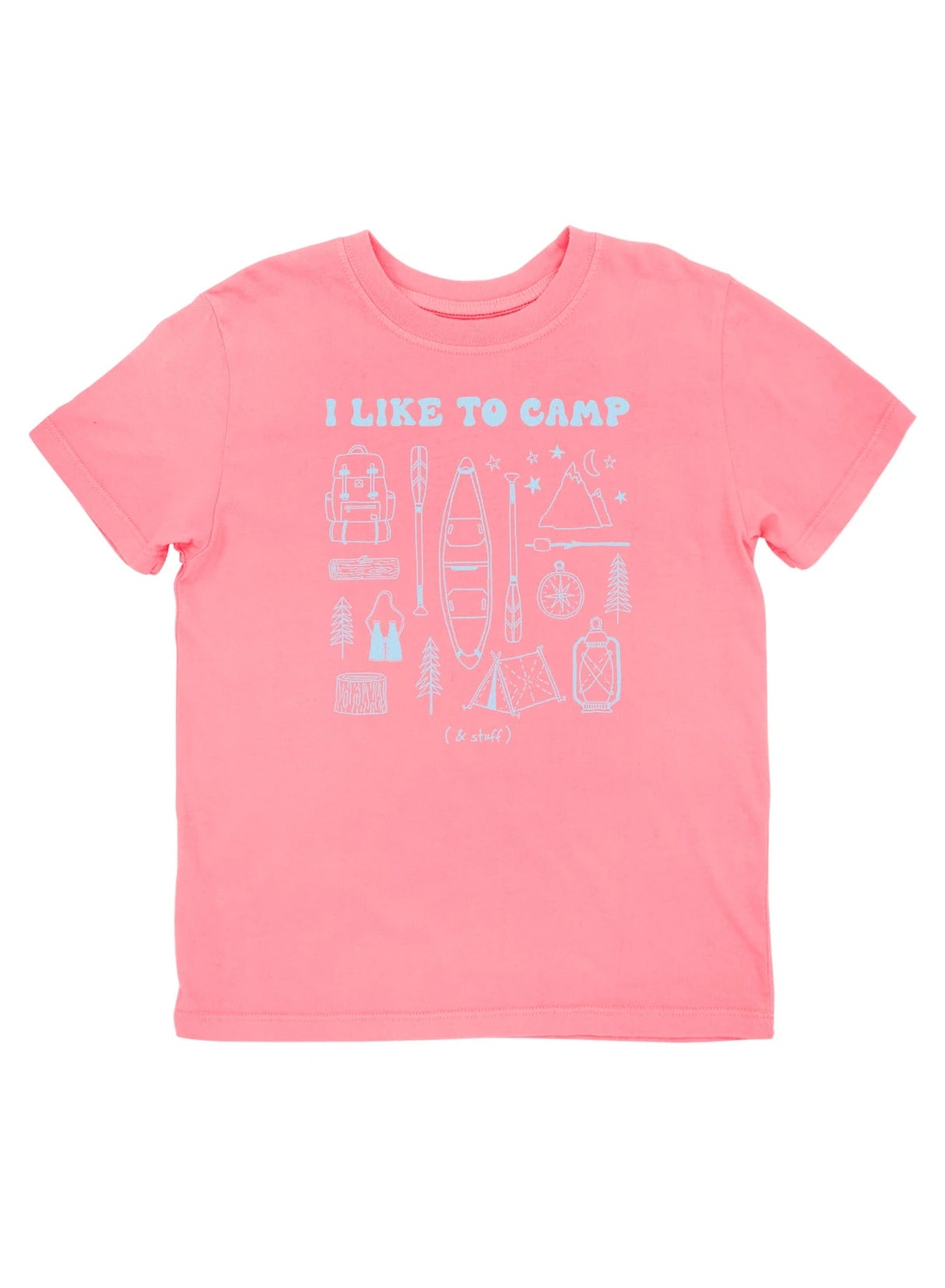Feather 4 Arrow - Camp and Stuff Vintage Tee - Flamingo Pink