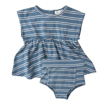 Angel Dear - Peplum & Bloomer - Seashore Stripe