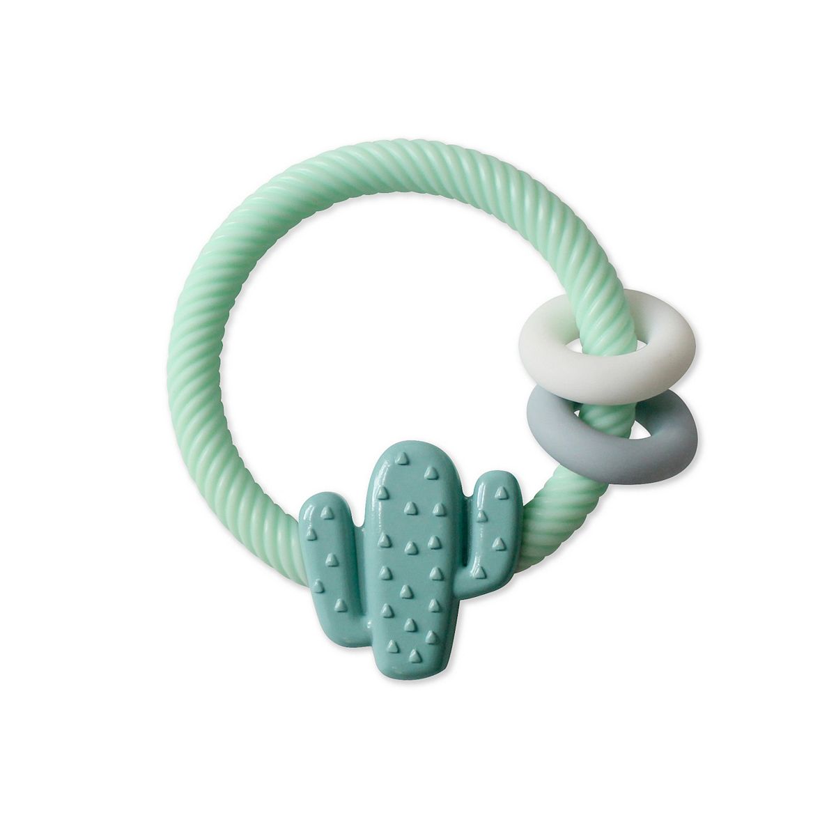 Ritzy Rattle® with Teething Rings in Cactus by Itzy Ritzy
