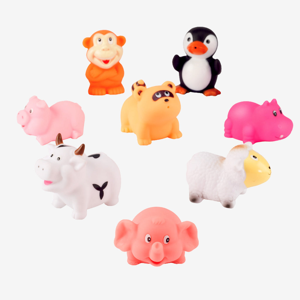 Animal Party Squirtie Baby Bath Toys by Elegant Baby