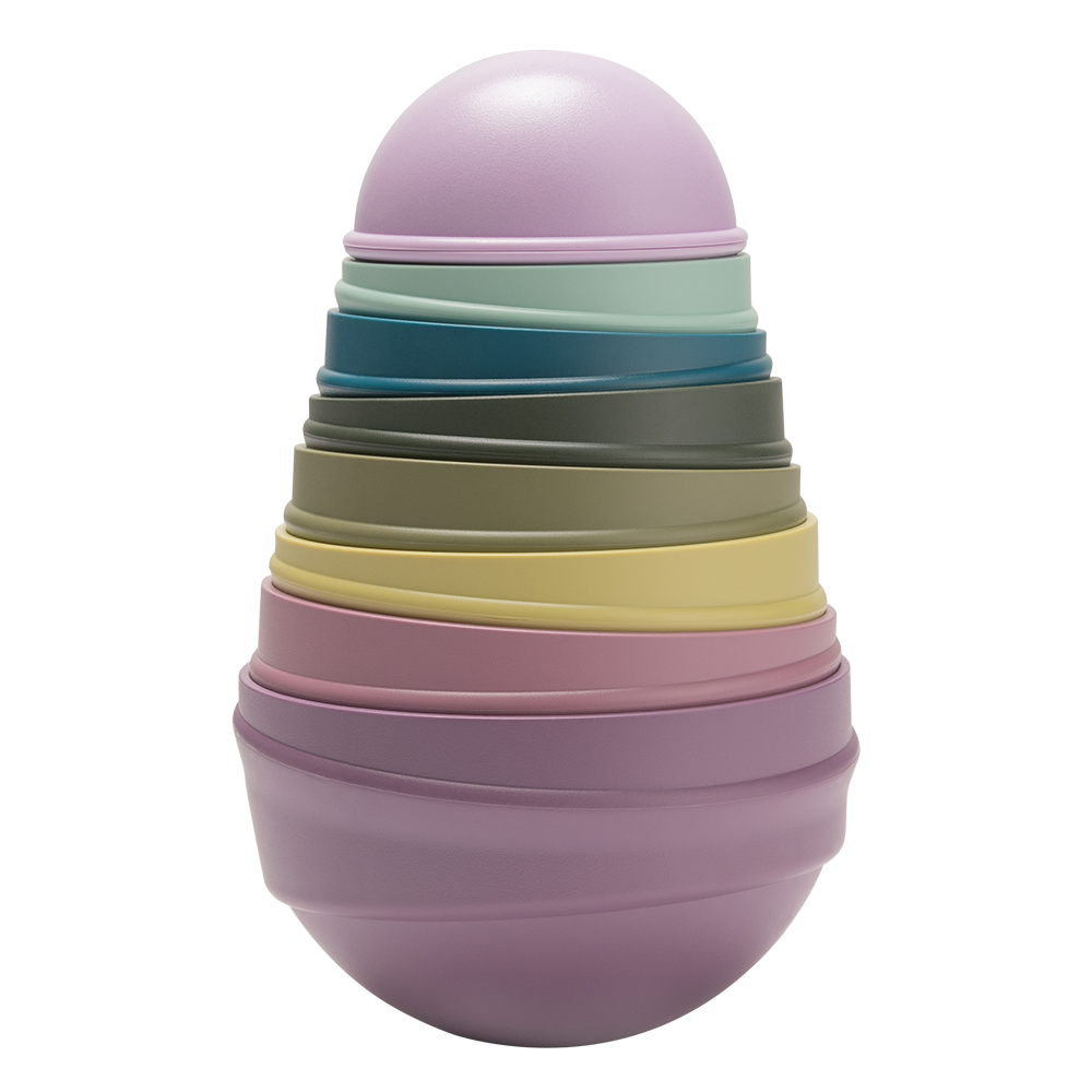 Wobbly Tower in Bright Rainbow by BIBS