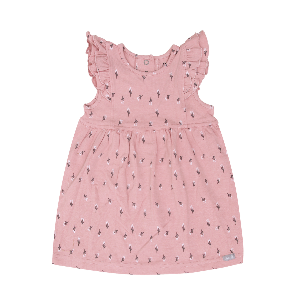 Dress in Rib Floral by Coccoli