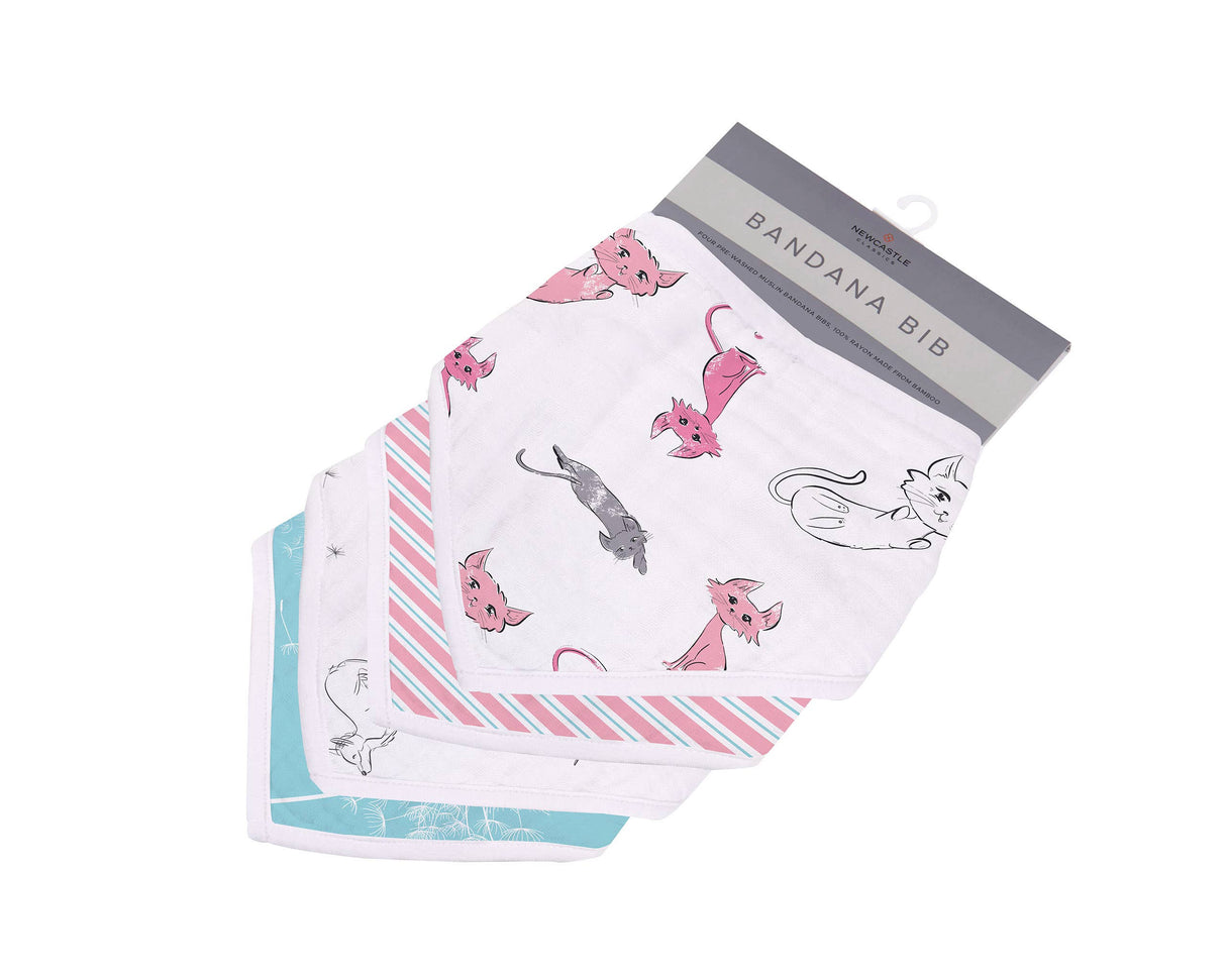 Newcastle Classics - Dandelions Bandana Bibs - set of 4