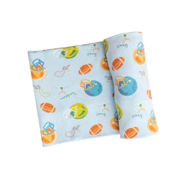 Angel Dear - Swaddle Blanket - Football