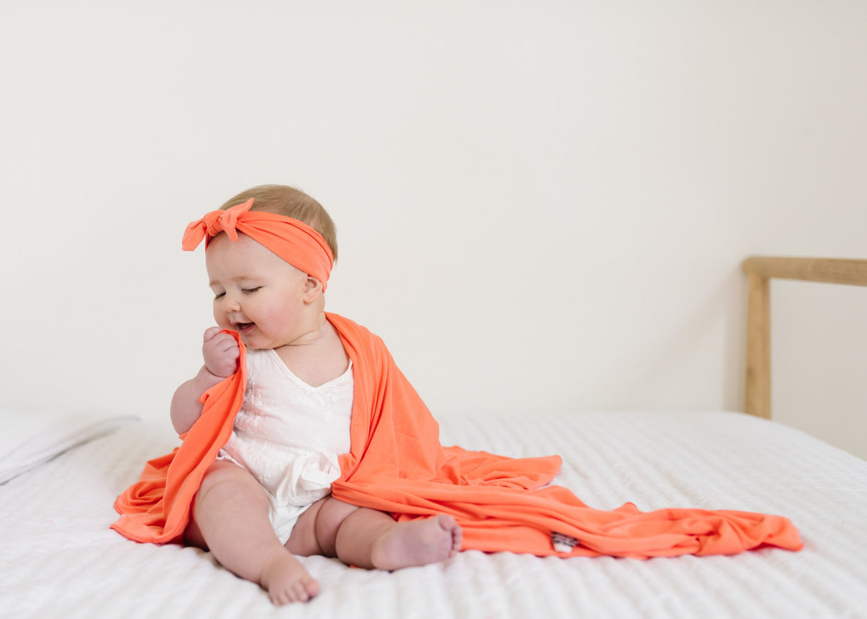 Knit Swaddle Blanket in Stella by Copper Pearl