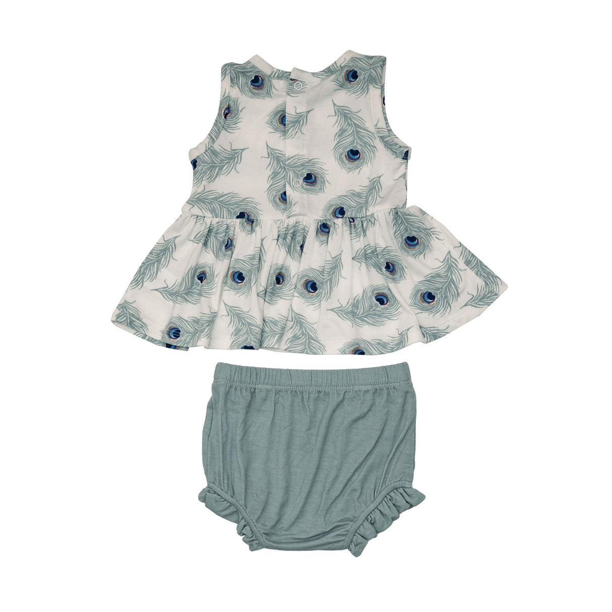 Peplum Tank & Bloomer in Peacock Feather by Angel Dear