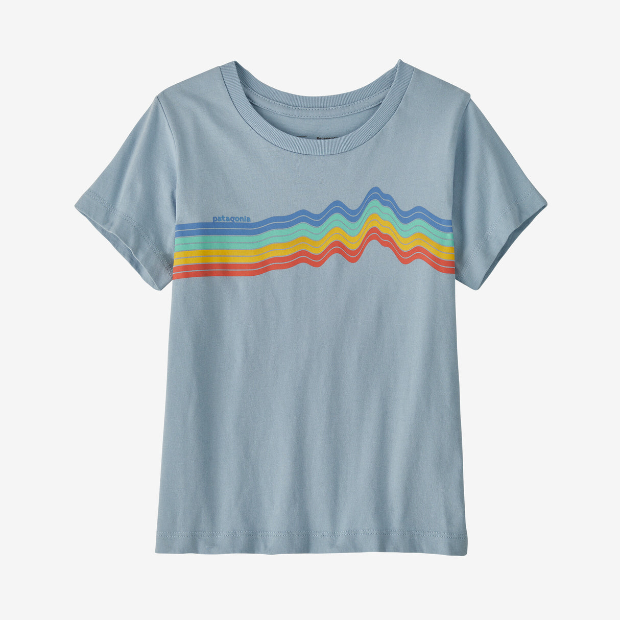 Baby Regenerative Organic Certified™ Cotton Graphic T-Shirt in Steam Blue by Patagonia