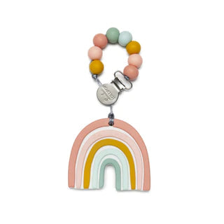 Loulou Lollipop - Silicone Teether Set - Pastel Rainbow