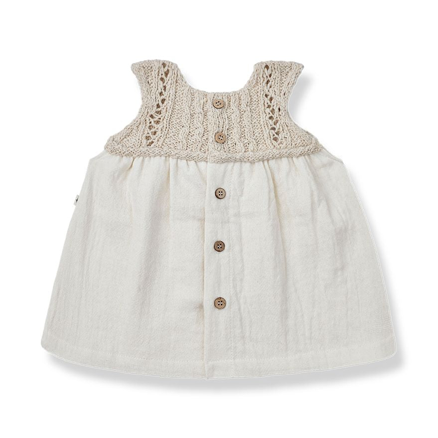 Neri Dress & Bloomer in Natural by 1 + in the family