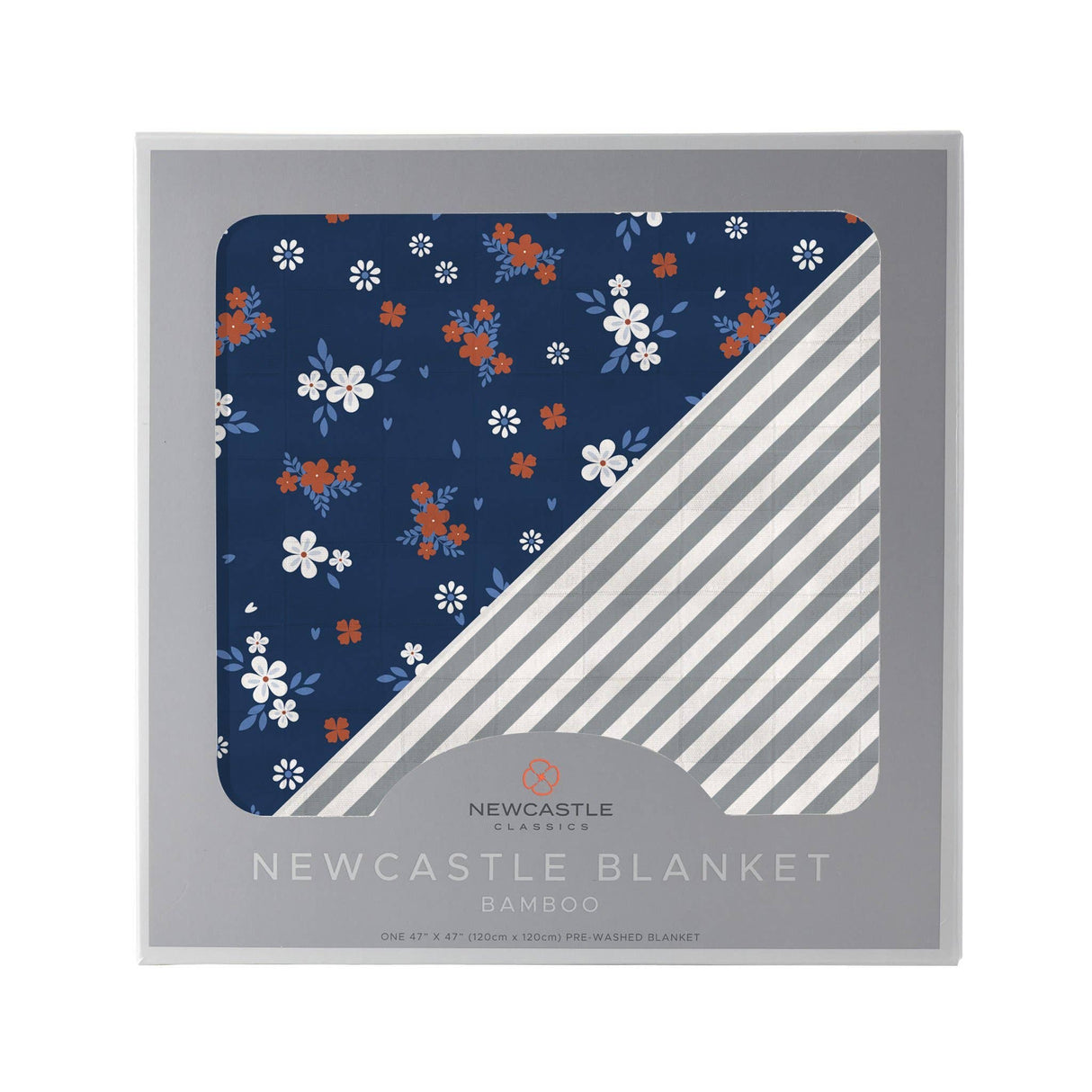 Newcastle Classics - Serenity and Finley Stripe Bamboo Muslin Newcastle Blanket