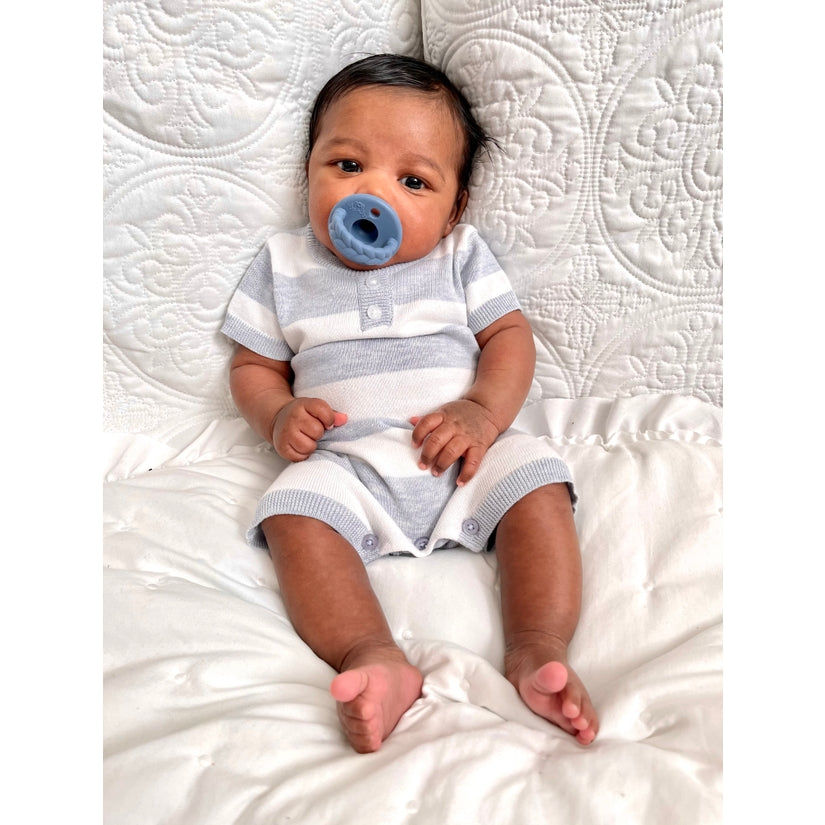 Sweetie Soother™ Pacifier Set in Deep Sea & Denim by Itzy Ritzy