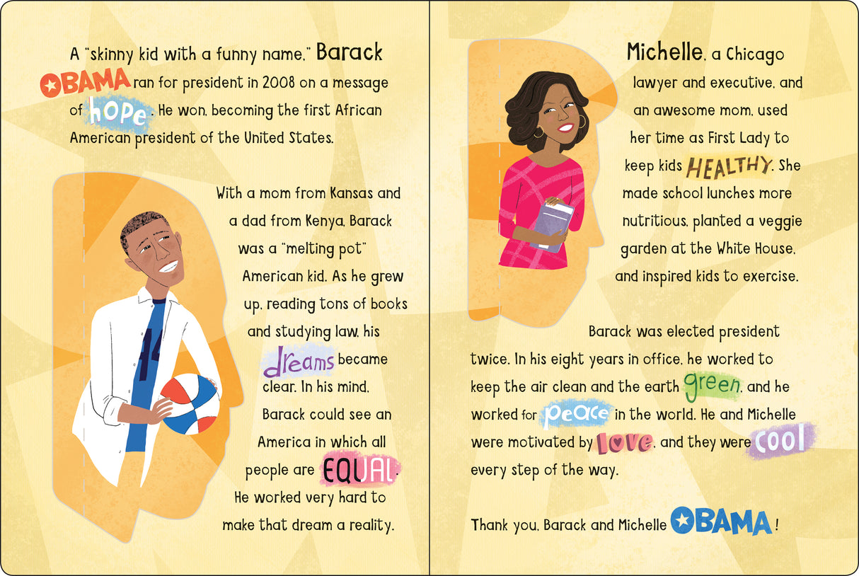 The Obamas: A Lift-the-Flap Board Book by Workman Publishing