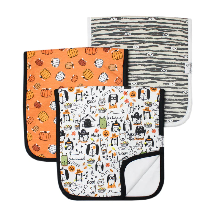 Premium Burp Cloths in Bones by Copper Pearl