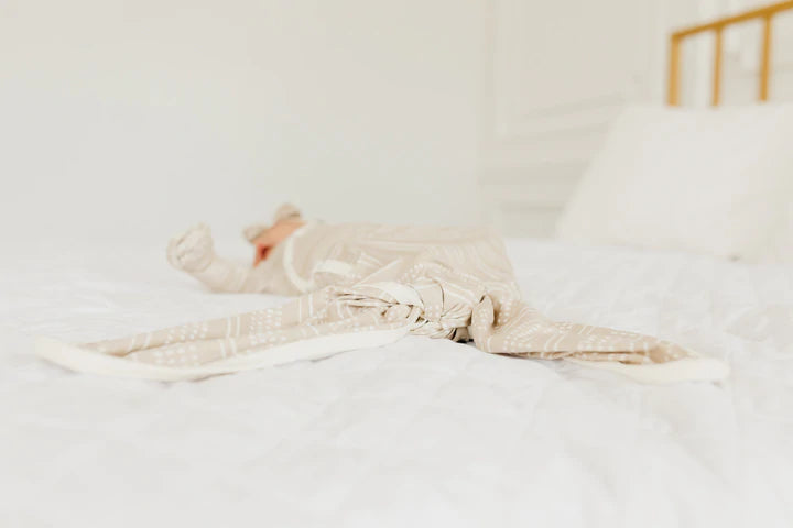 Newborn Knotted Gown in Clay by Copper Pearl