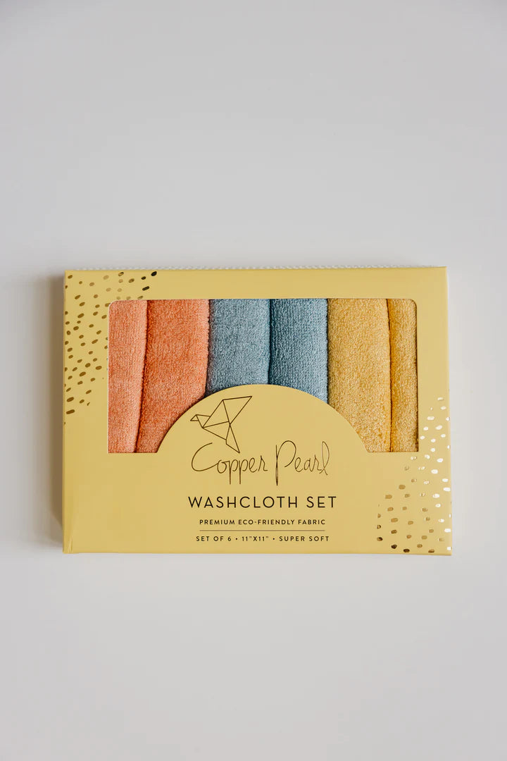 Ultra Soft Washcloths 6 pk in Piper by Copper Pearl