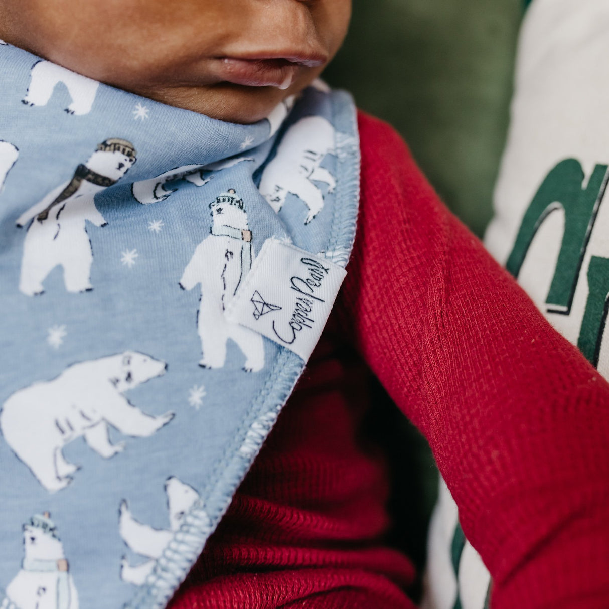 Baby Bandana Bibs in Polar by Copper Pearl