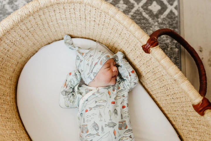 Newborn Knotted Gown Trout by Copper Pearl