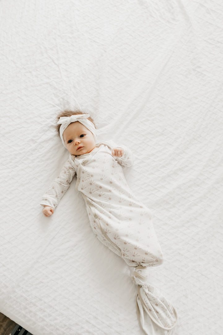 Newborn Knotted Gown Shine by Copper Pearl