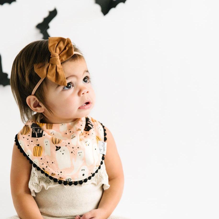 Fashion Trimmed Bib Set in Casper by Copper Pearl