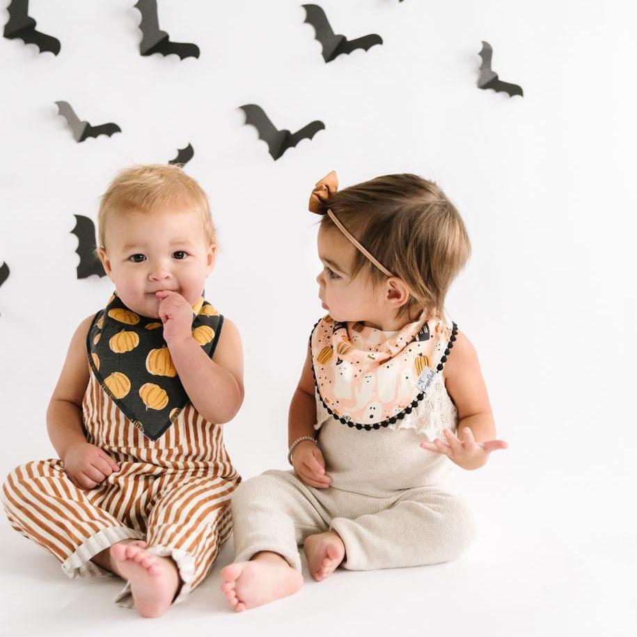 Fashion Trimmed Bib Set in Casper by Copper Pearl