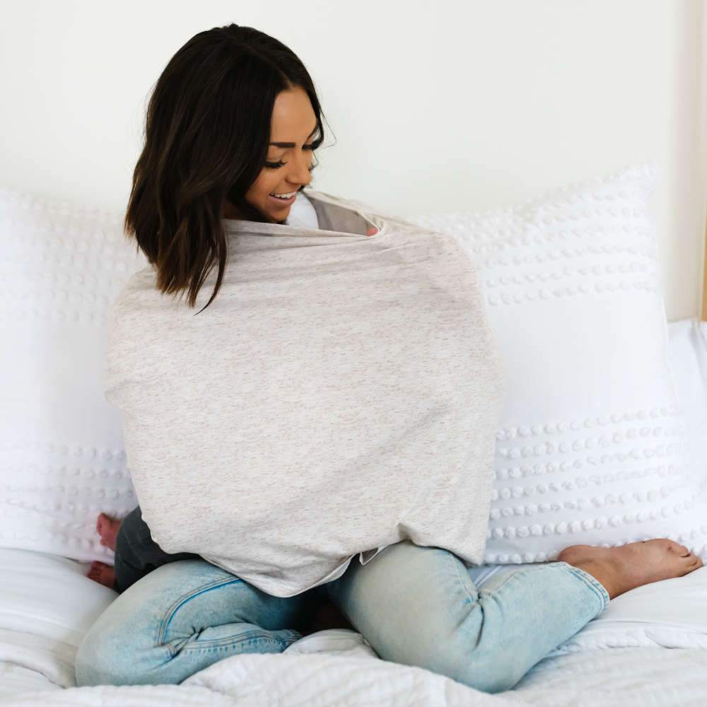 Multi-Use Cover in Oat by Copper Pearl