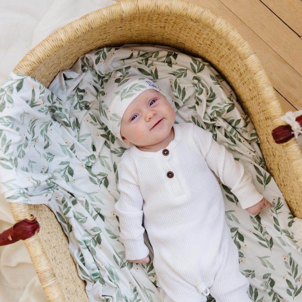Top Knot Hat in Fern by Copper Pearl